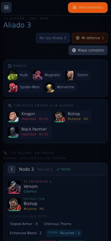 La misma herramienta en un teléfono